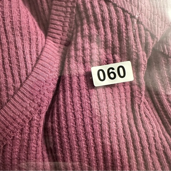 Free People Santa Clara Thermal Top Mulberry NWT in Small - Picture 9 of 9